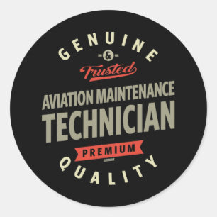 Aviation Maintenance Technician Classic Round Sticker