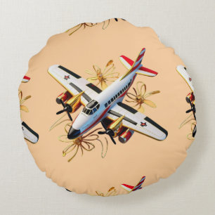 "Aviation Mastery" Round Cushion