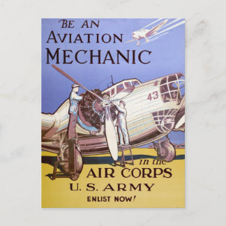 Aviation Mechanic Postcard