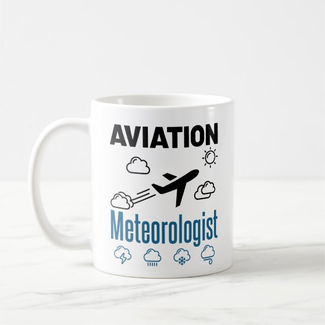 Aviation Meteorologist Meteorology Coffee Mug (Left)