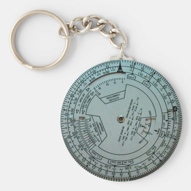 Aviation Navigation Computer Key Ring (Front)