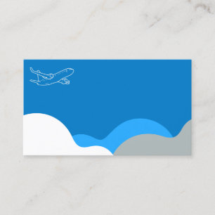Aviation or Airline Customisable Business Card