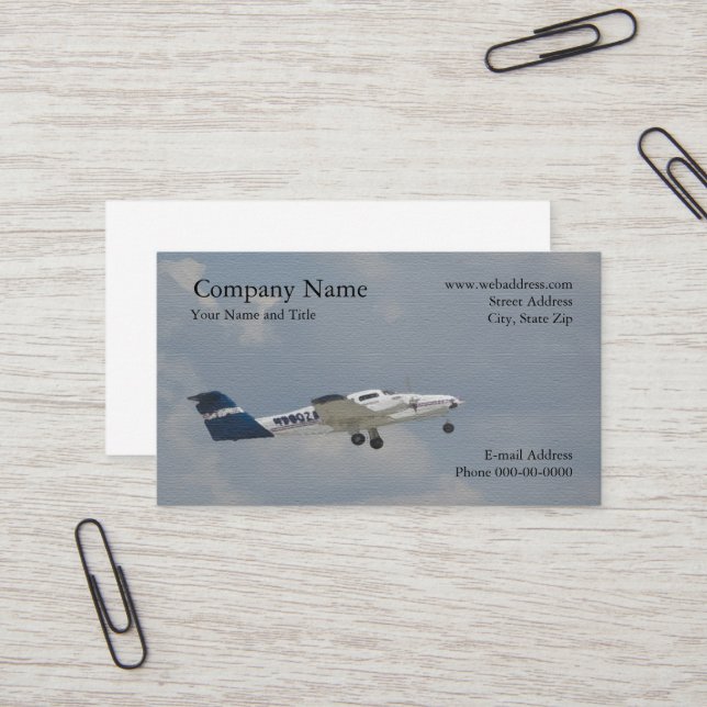 Aviation Pilot  Business Card (Front/Back In Situ)