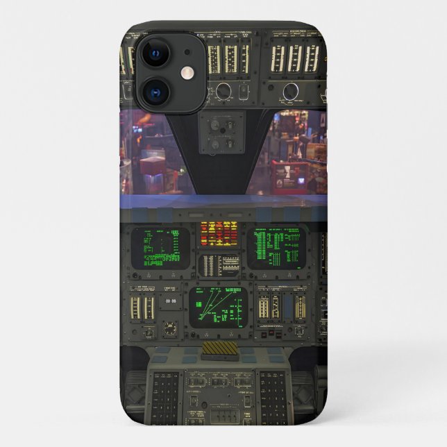 Aviation plane Dashboard Case-Mate iPhone Case (Back)
