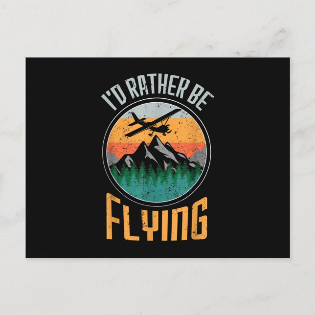 Aviation Quotes Aviation Decor Plane Remote Contro Announcement Postcard (Front)