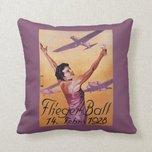 Aviation Show at Hotel Wagner Promo Poster Cushion
