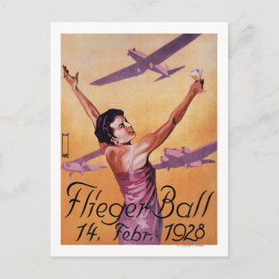 Aviation Show at Hotel Wagner Promo Poster Postcard