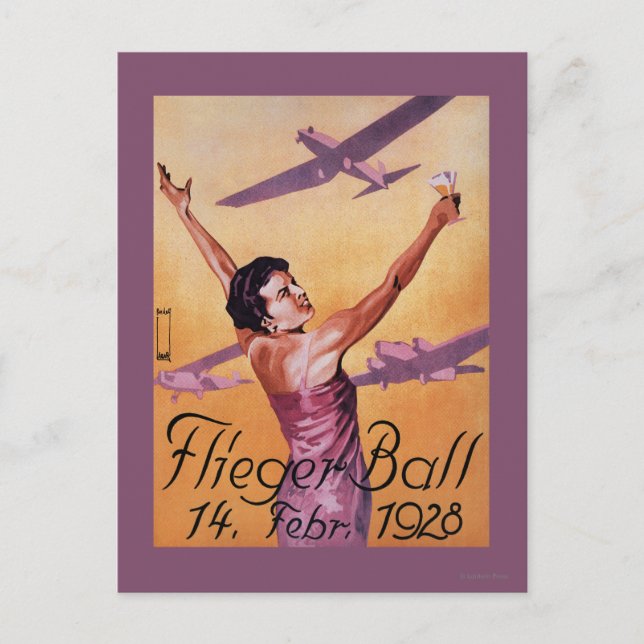 Aviation Show at Hotel Wagner Promo Poster Postcard (Front)