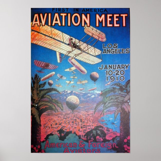 Aviation Show in Los Angeles Poster (Front)