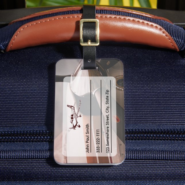 Aviation Style ID Tag for Luggage (Front Insitu 2)