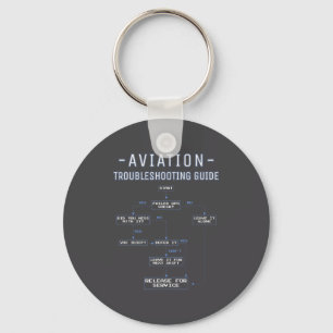 Aviation Troubleshooting Guide - Funny Air Mechani Key Ring