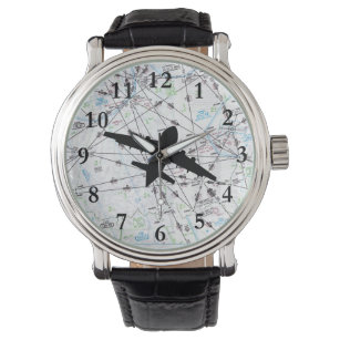 Aviation Watch, Gift for Pilot, Father's Day Gift Watch
