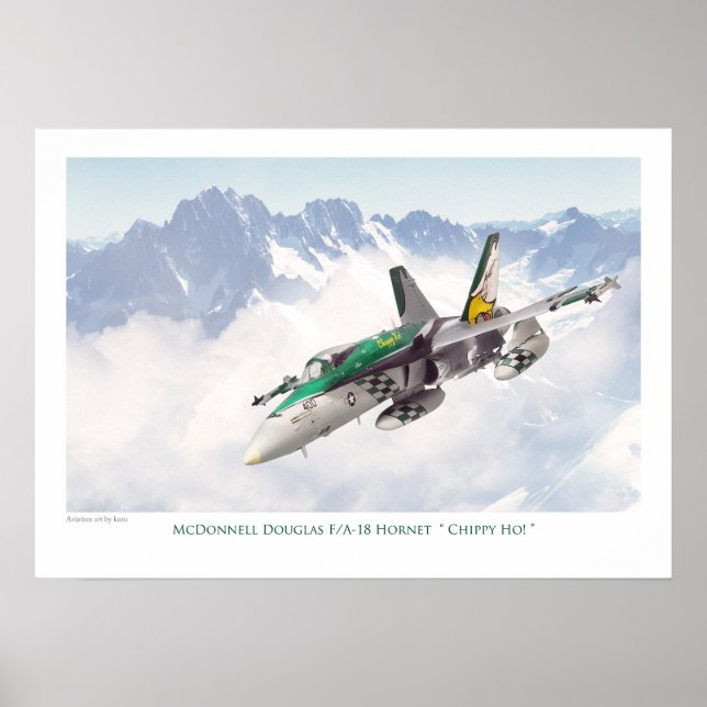 aviationart Poster  F/A-18 Hornet Chippy Ho (Front)