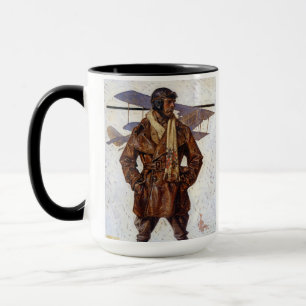 Aviator, 1917 by Joseph Christian Leyendecker Mug