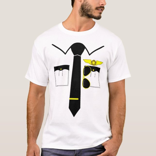 Aviator Aircraft Pilot Aeroplane Plane Funny Gift T-Shirt (Front)
