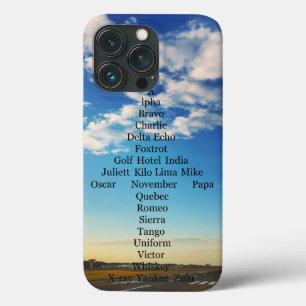 Aviator Alphabet Aeroplane  iPhone 13 Pro Case