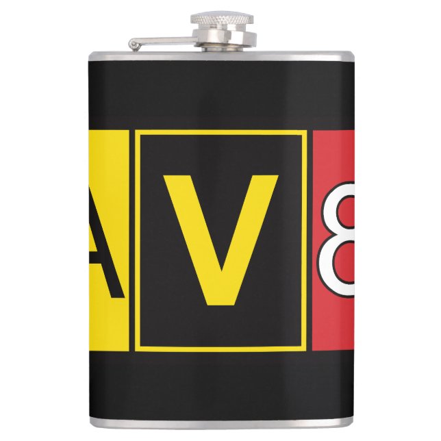 Aviator - AV8R - Hip Flask (Front)