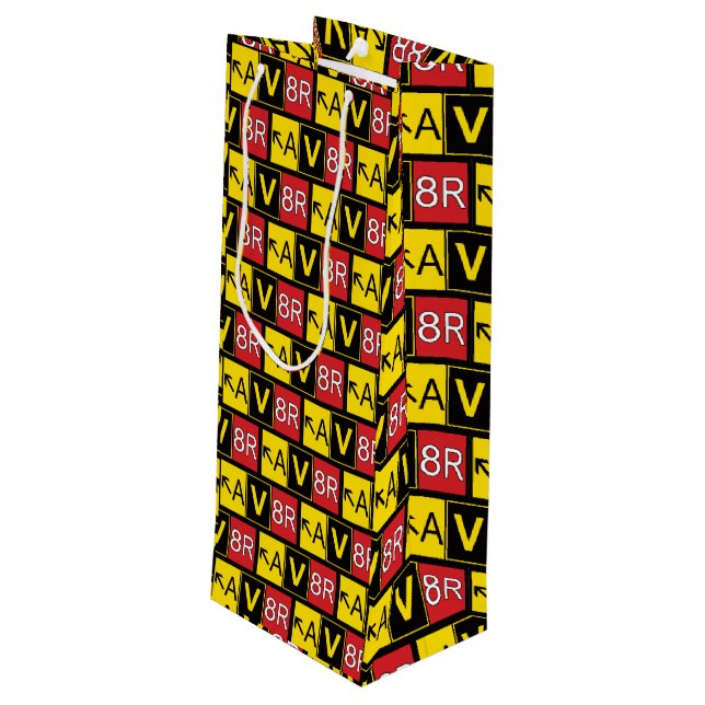 Aviator - AV8R -  Wine Gift Bag (Back Angled)