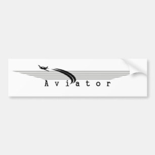 Aviator bumper sticker