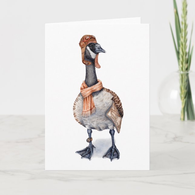 Aviator Canada Goose Holiday Card (Front)