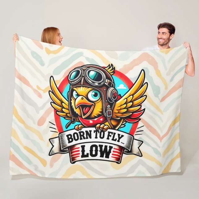 Aviator Chick Fleece Blanket (In Situ)