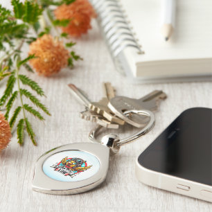 Aviator Chick Key Ring