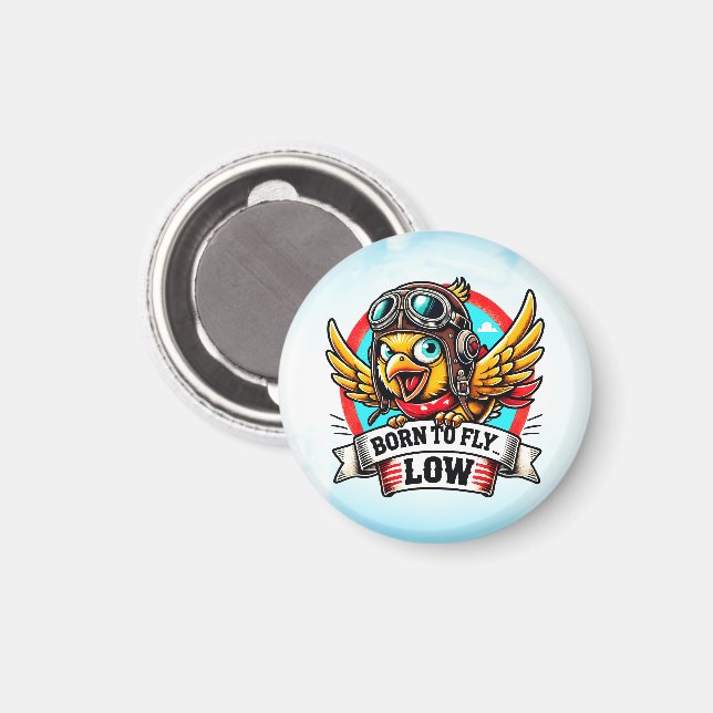 Aviator Chick Magnet (Front/Back)