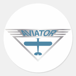 Aviator Classic Round Sticker