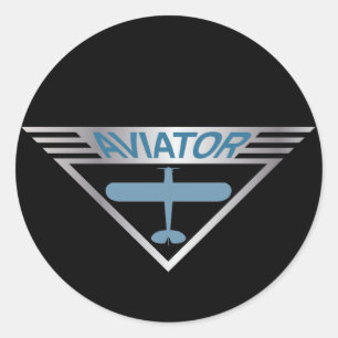 Aviator Classic Round Sticker