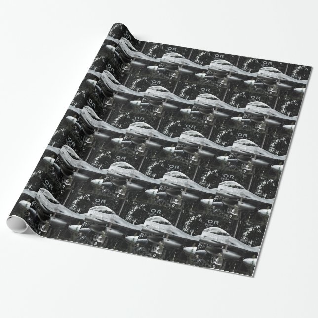Aviator F-16 Fighting Falcon Wrapping Paper (Unrolled)
