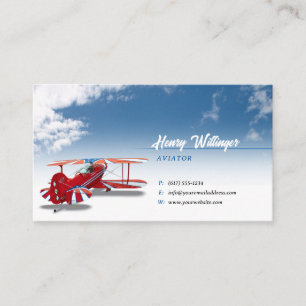 Aviator Flight Instructor Business Card