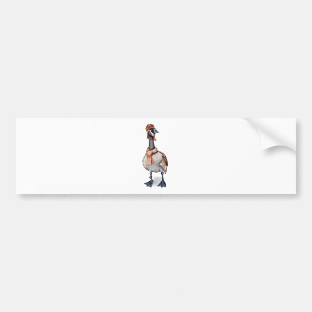 Aviator Goose Bumper Sticker (Front)
