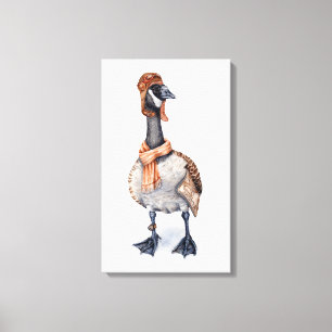 Aviator Goose Canvas