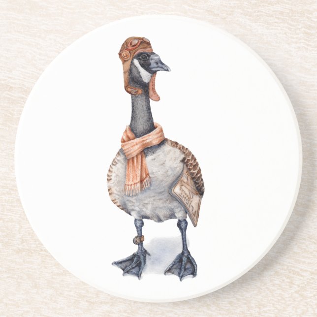 Aviator Goose Coaster (Front)