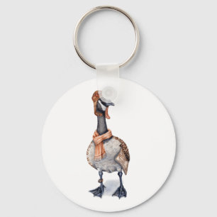 Aviator Goose Key Ring