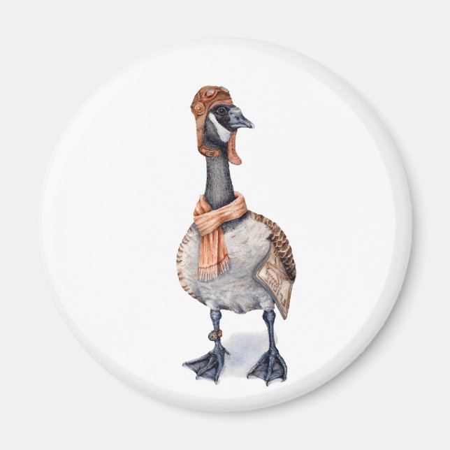 Aviator Goose Magnet (Front)