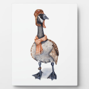 Aviator Goose Plaque