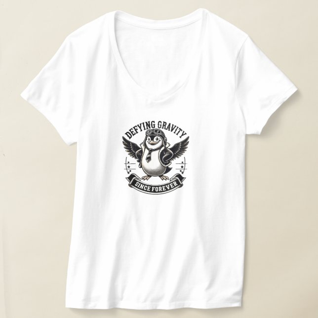 Aviator Penguin T-Shirt (Laydown)