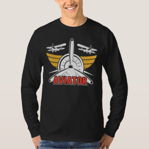 Aviator Private Aircraft Small Aeroplane Pilot T-Shirt