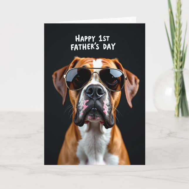 Aviator Pup Fathers Day Card (Front)