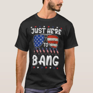 Aviator Sunglasses 4th Of July I'm Just Here To Ba T-Shirt