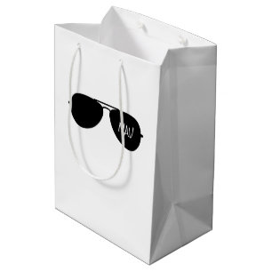 Aviator Sunglasses Pilot INITIALS Aeroplanes Flyin Medium Gift Bag