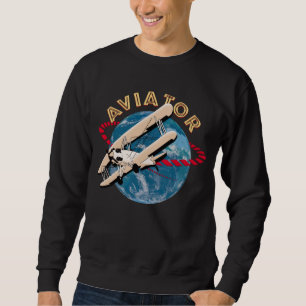 Aviator travelling the world sweatshirt
