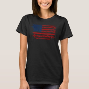 Aviator Us Flag Aeroplane Pilot Funny For Men Wome T-Shirt