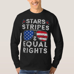Aviator US Flag Sunglasses Stars Stripes Reproduct T-Shirt