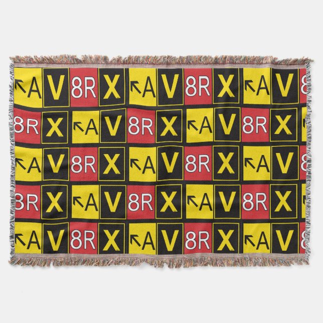 Aviatrix - AV8RX -  Throw Blanket (Front)