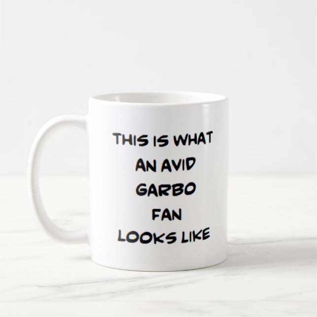 avid garbo fan coffee mug (Left)
