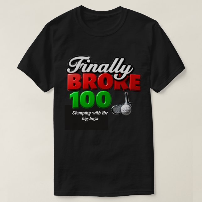 Avid golfer hits golf milestone T-Shirt (Design Front)