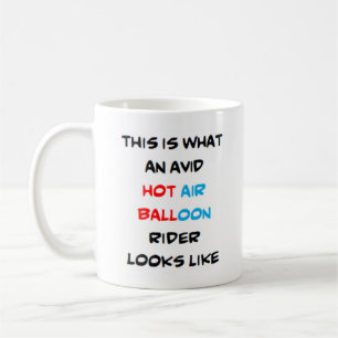 avid hot air balloon rider coffee mug