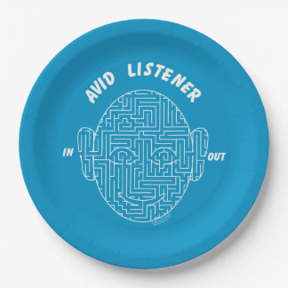 Avid Listener Paper Plate
